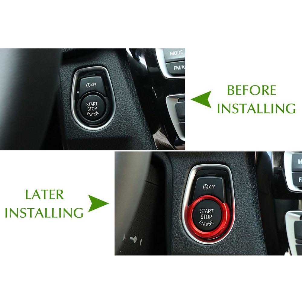 JONYE Vỏ Bọc Công Tắc Khởi Động Xe Hơi Hình Tròn Bằng Hợp Kim Chuyên