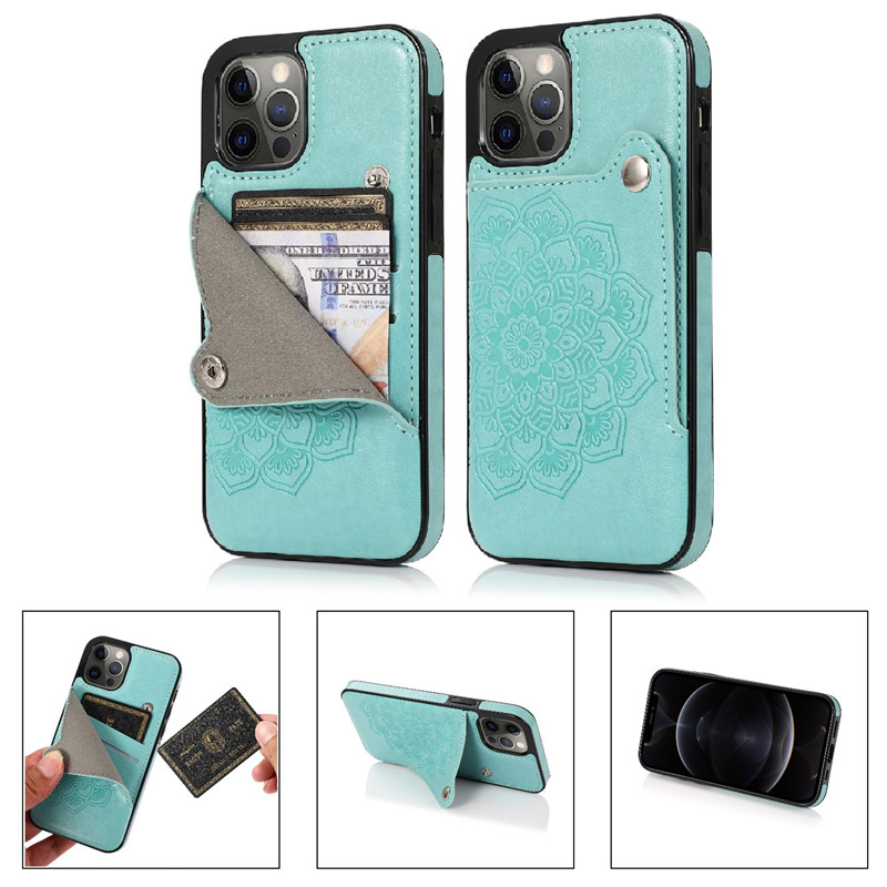 Ốp lưng ví có ngăn đựng thẻ đa năng cho IPhone 12 IPhone11 Pro Max MIni iPhone 13 Pro max case