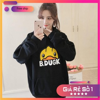 Áo hoodie form rộng oversize hoạt hình vịt Bduck dễ thương mới 2019 - ảnh thật