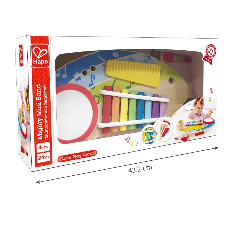TiNiStore-Đồ chơi bằng gỗ Hape bộ nhạc cụ 5 trong 1 tiNiToy E0612A