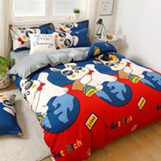 Bộ cotton poly nhập khẩu chó vui vẻ