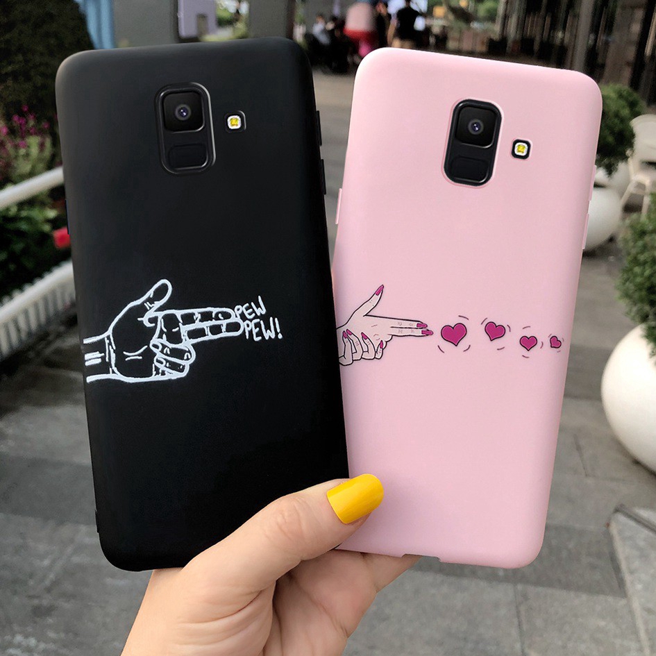 Ốp điện thoại silicon mềm nhiều họa tiết đẹp cho Samsung Galaxy A6 2018 A600 5.6 inch