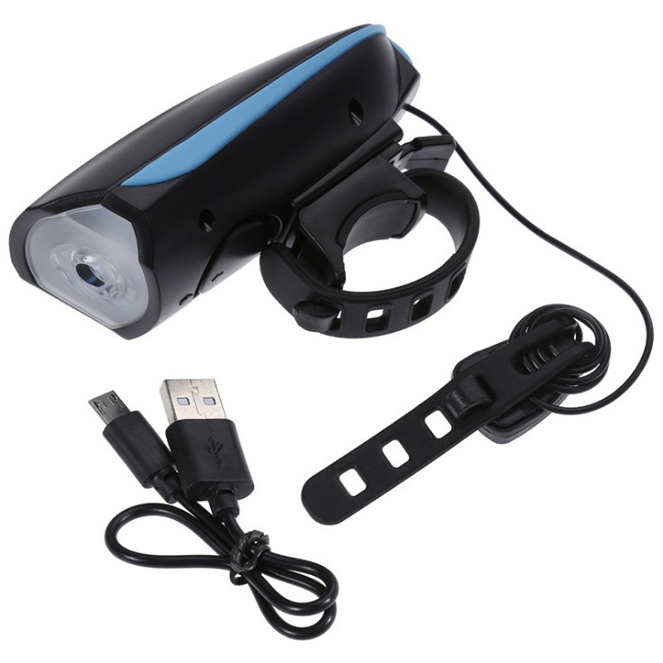 Đèn Chuyên Dụng Đi Xe Đạp Kết Hợp Còi | CREE-XPG 7588 | Sạc USB Chống Nước | Độ Sáng 250 Lumens | Còi Điện 120dB