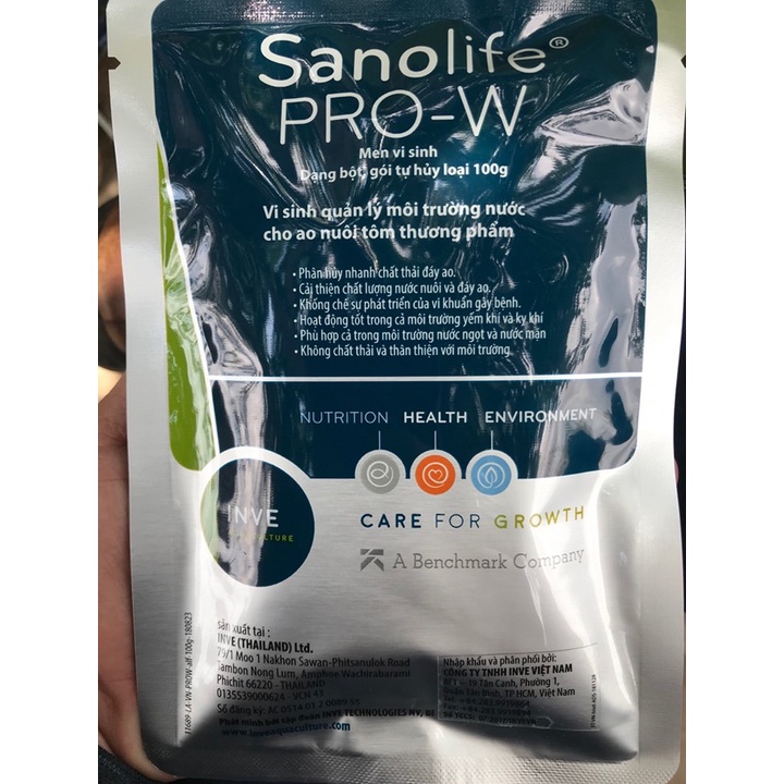 MEN VI SINH Pro W- Chỉ định: Vi sinh để cân bằng môi trường ao nuôi