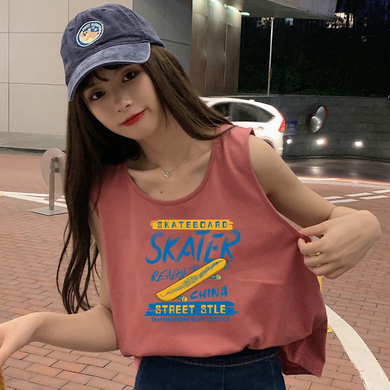 Áo Thun Ba Lỗ Dáng Rộng Thời Trang Mùa Hè 2022 Dành Cho Nữ