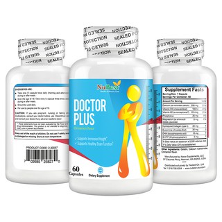 [Combo 3 Tặng 1] Thực Phẩm Bảo Vệ Sức Khoẻ Hỗ Trợ Phát Triển Chiều Cao Của Mỹ Doctor Plus Hộp 60 Viên