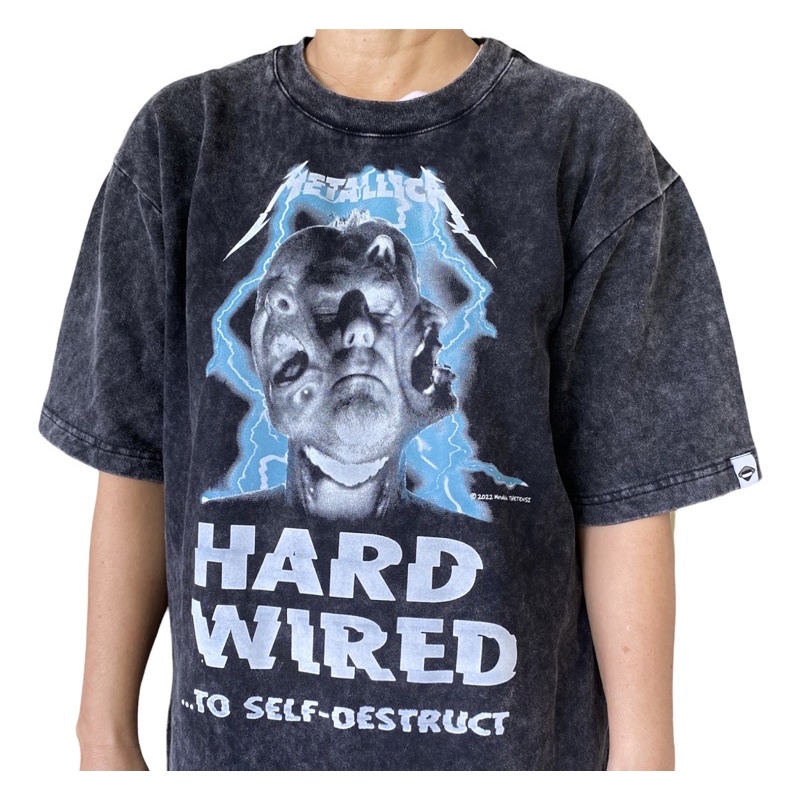 Áo thun Wash phong cách Retro, Vintage, Print Ngẫu Nhiên, 2hand Wash T-shirt by THETENSI