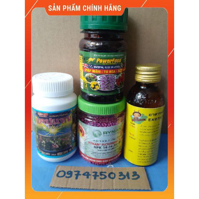 Combo bộ 4 loại phân thuốc chăm lan
