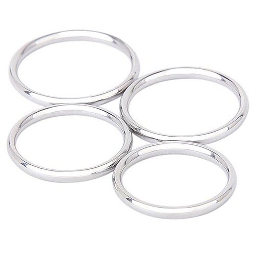 Nhẫn Cưới Rộng 2mm Bằng Thép Không Gỉ Thời Trang Cho Nam Và Nữ