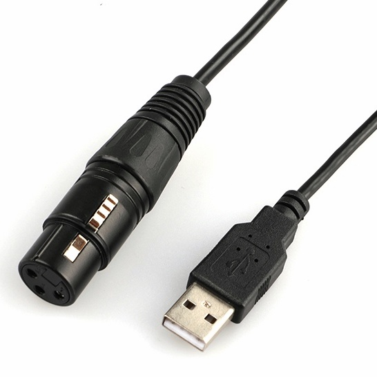 Cáp chuyển đổi LEKATO USB sang DMX/RDM có vòng nam châm USB 2.0 tốc độ cao