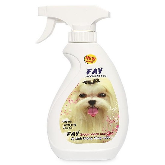 Xịt Vệ Sinh Khử Mùi Dưỡng Lông Giữ ẩm Diệt Khuẩn Cho Chó Fay Groom For Dog 350ml
