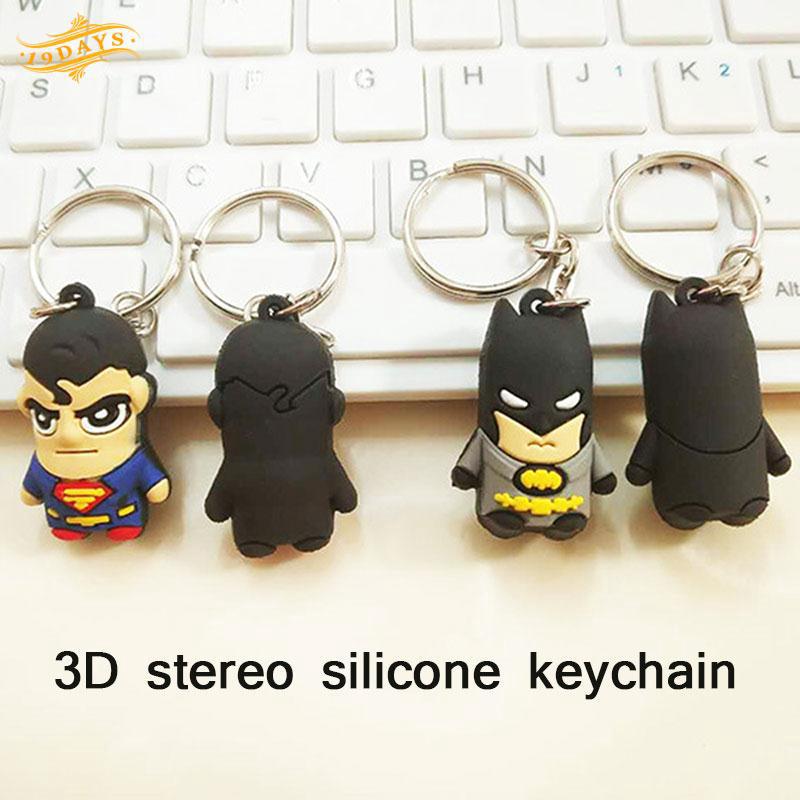 Móc khóa mô phỏng siêu anh hùng 3D dễ thương