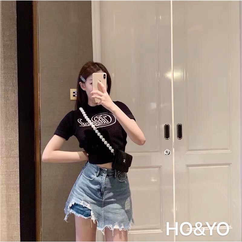 Quần jean giả váy rách đùi hàng QCL1 | BigBuy360 - bigbuy360.vn