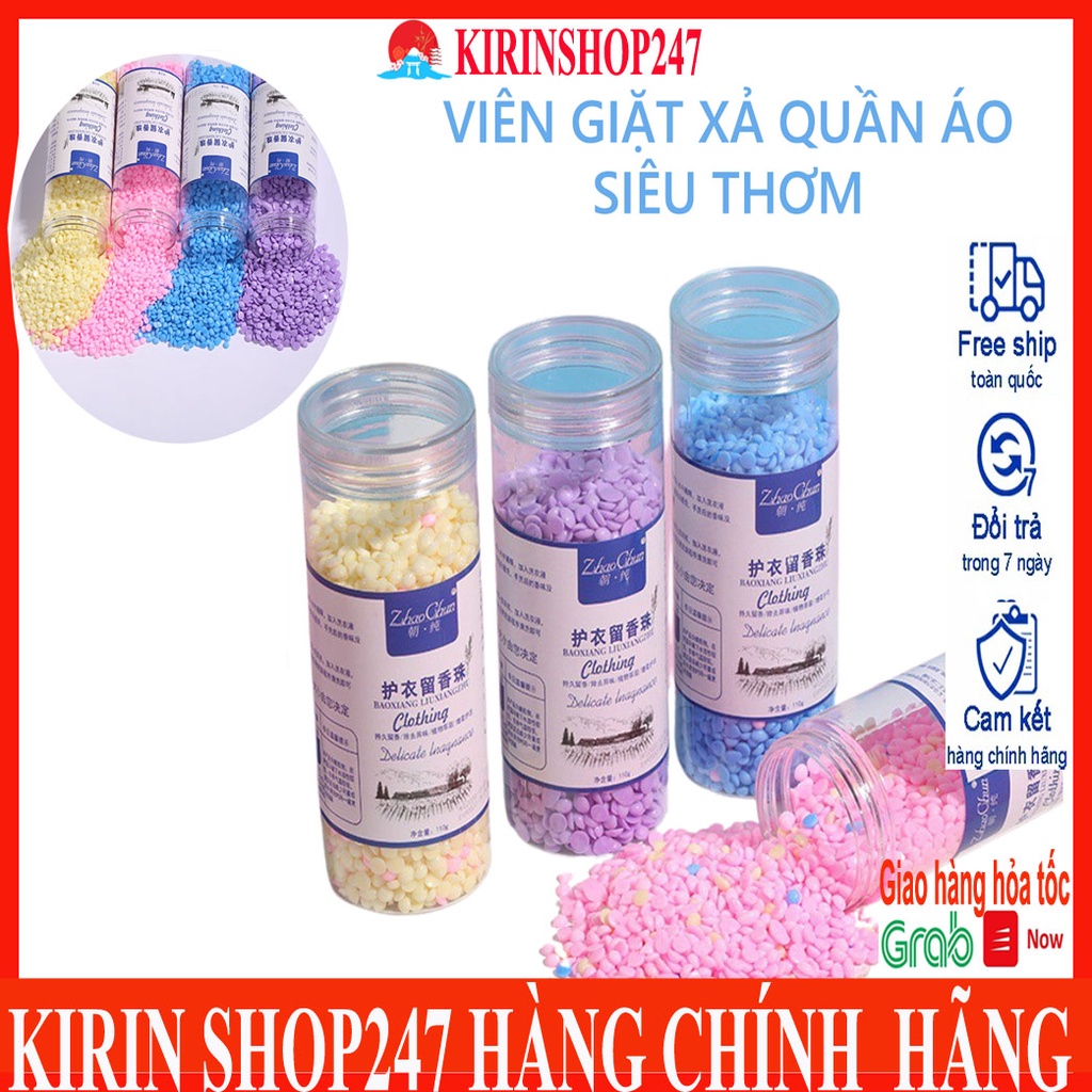 Viên giặt xả thơm quần áo lưu hương tới 72h Hàng Nội Địa Trung