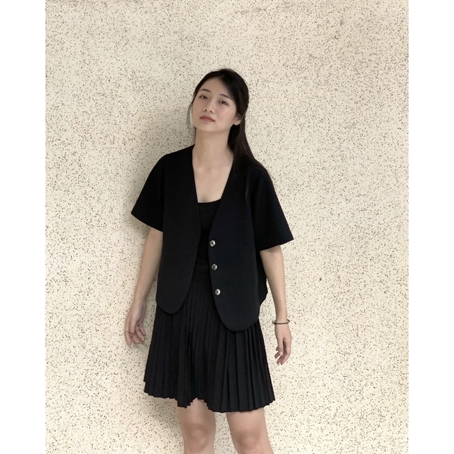 Áo vest đứng dáng thanh lịch, phù hợp thời tiết mùa hè | Autember 009