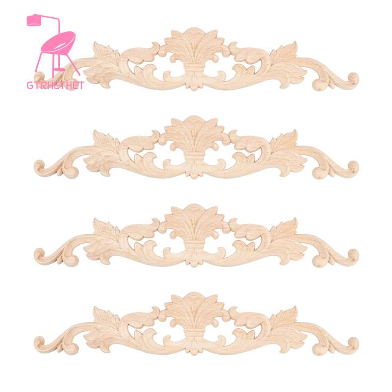 Set 4 Miếng Gỗ Điêu Khắc Dùng Để Trang Trí Nội Thất