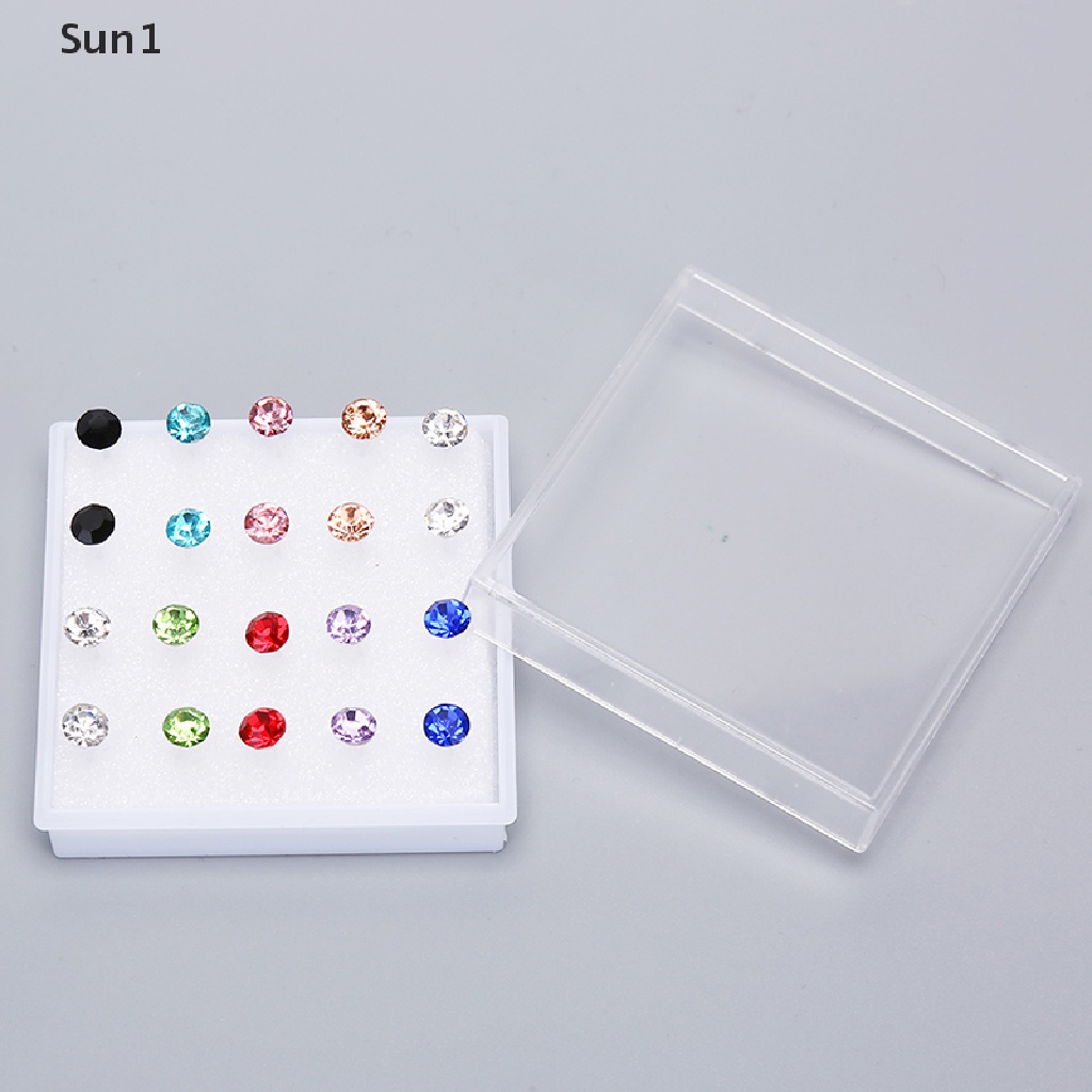 Set 10 / 20 Đôi Bông Tai Đính Đá Thời Trang Dành Cho Nữ