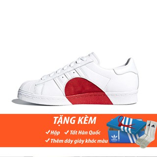 Giày super star sò trái tim