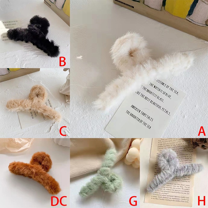 Kẹp tóc dài 12cm màu trơn thời trang dành cho nữ