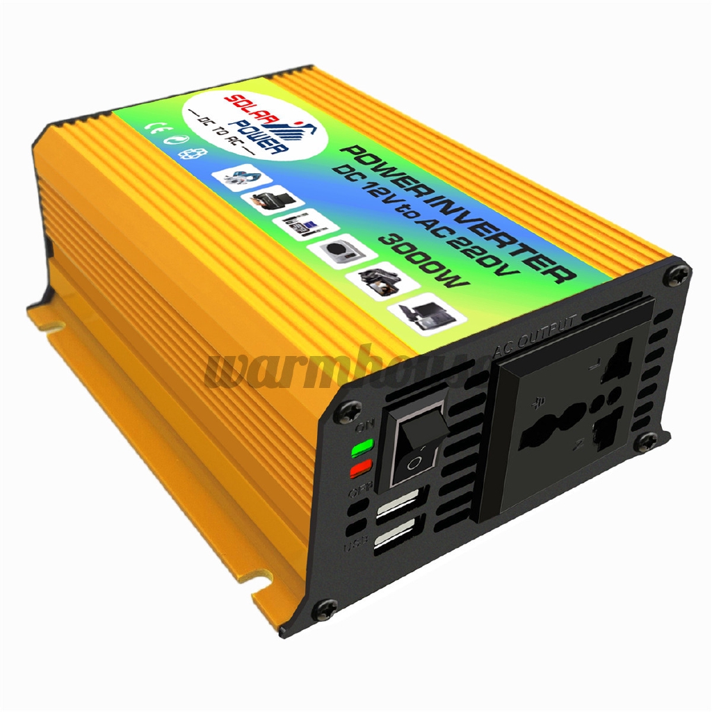 Thiết Bị Chuyển Đổi Năng Lượng Mặt Trời 3000w 12v-220v 3000w Cho Xe Hơi