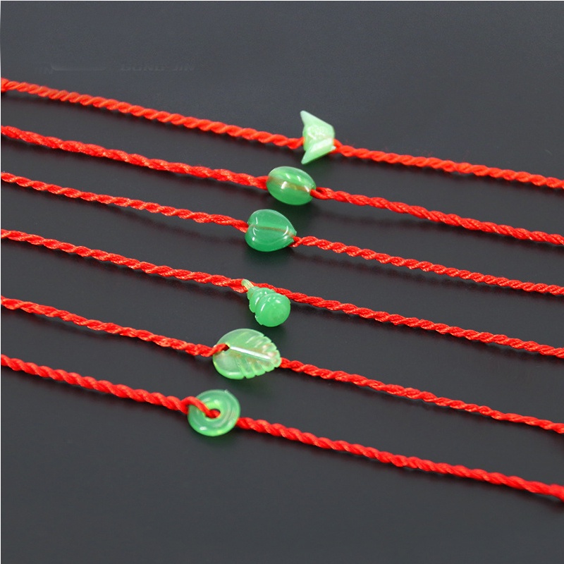 Vòng tay dây thừng mặt hình trái tim/hoa hồng trọng lượng nhẹ làm quà tặng doanh nhân