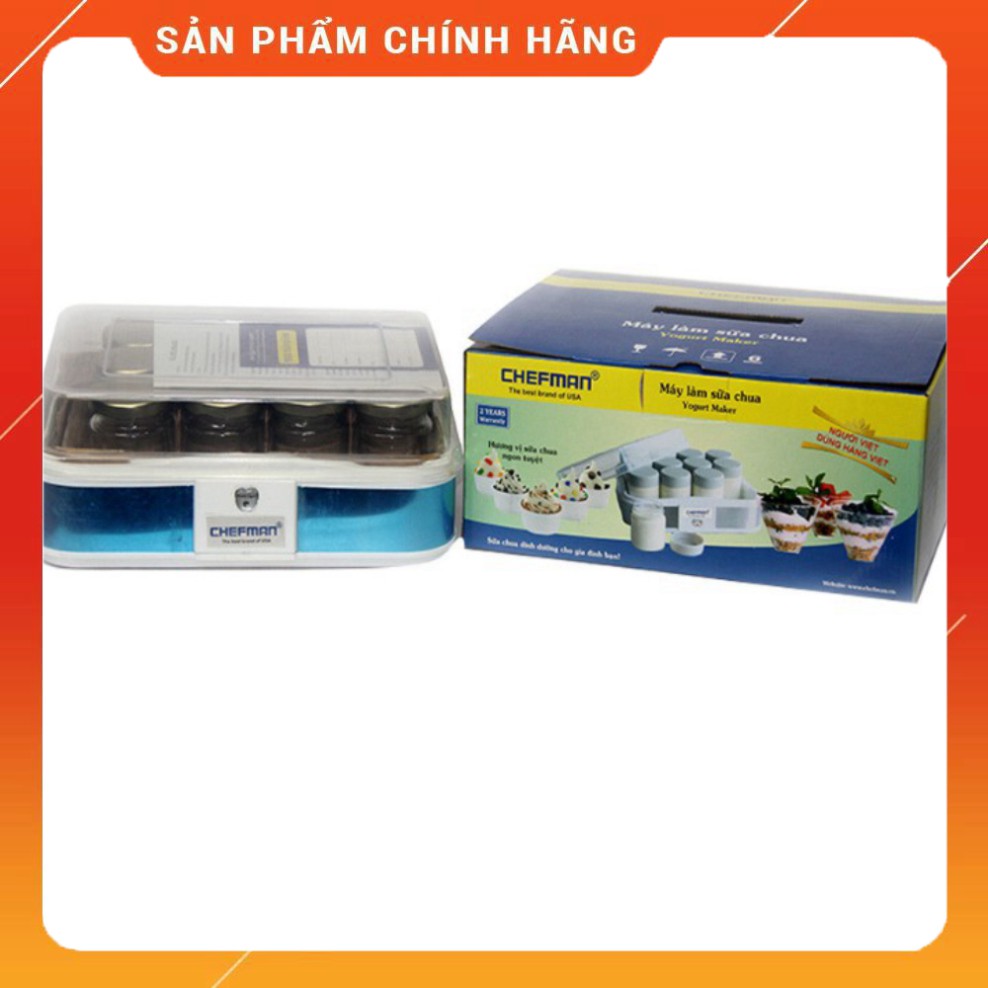 LOSAKA- [SỮA CHUA NGON]- Máy Làm Sữa Chua Chefman CM-311T Kèm 12 Cốc Thủy Tinh