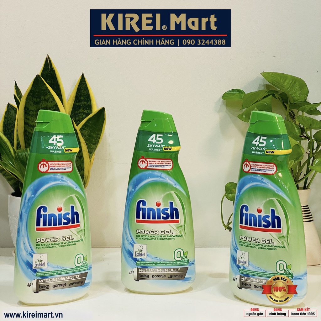  GEL rửa bát Finish All in 1 Max ECO 0% - 900ml