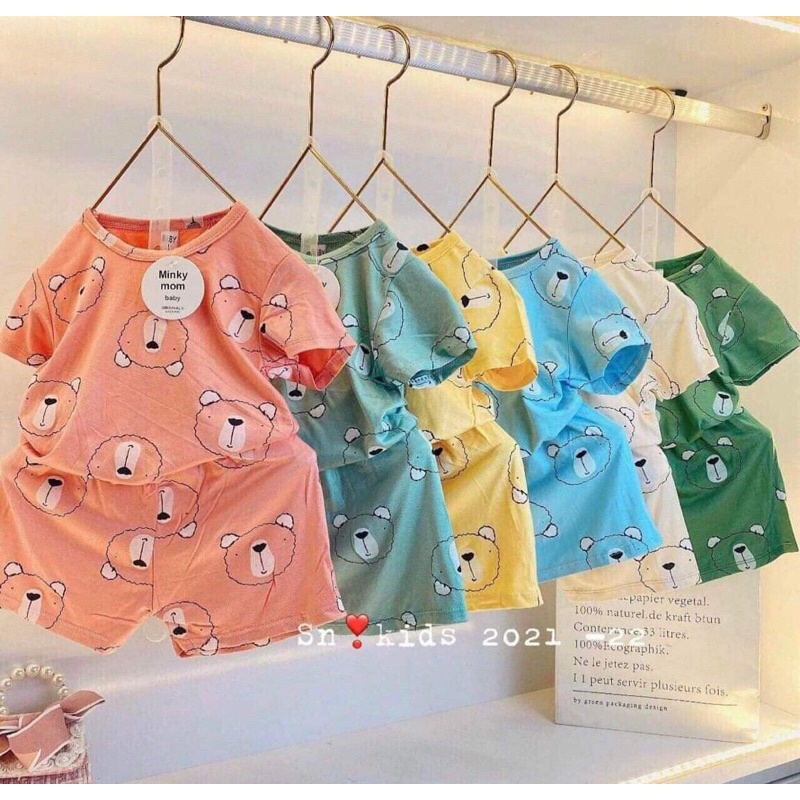Bộ cộc tay Minkymom cho bé