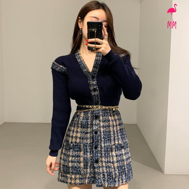 Đầm Nữ Cổ Chữ V Phong Cách Hàn Quốc