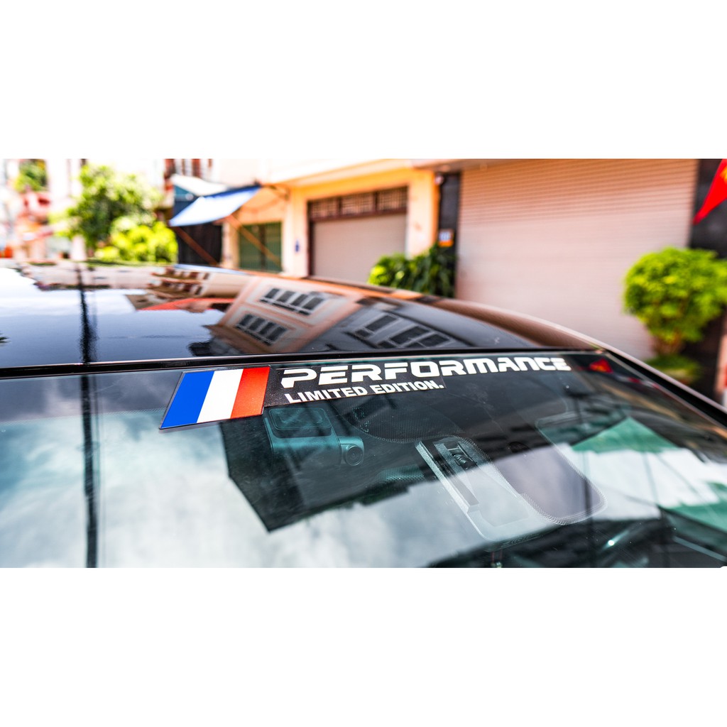 FULL BỘ TEM 9 STICKER PERFORMANCE TRANG TRÍ LÀM ĐẸP XE Ô TÔ CAO CẤP DÁN MỌI LOẠI XE