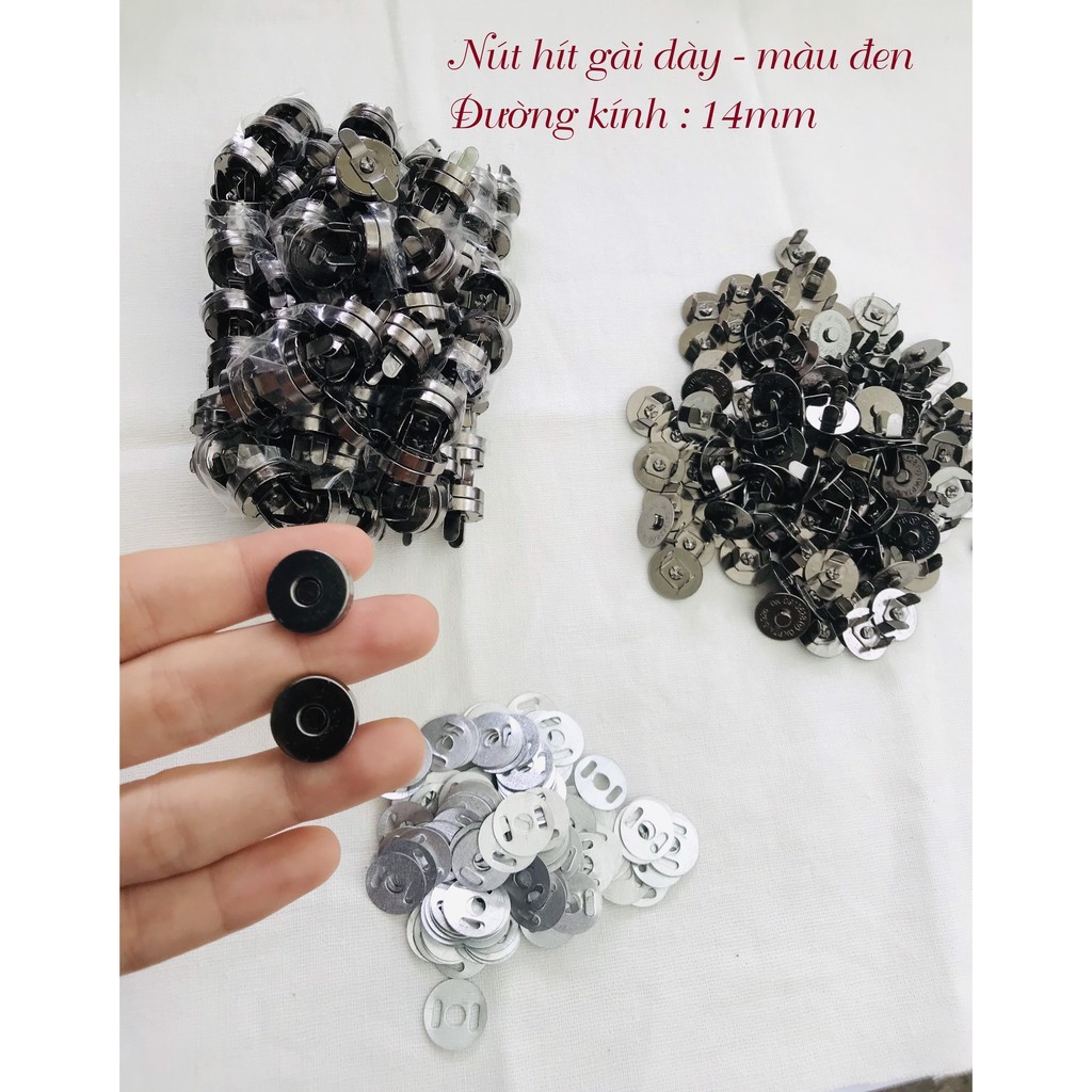 Nút Hít, Nút Gài Nam Châm 14mm Phụ kiện Làm Túi Handmade - Túi Ví Nữ