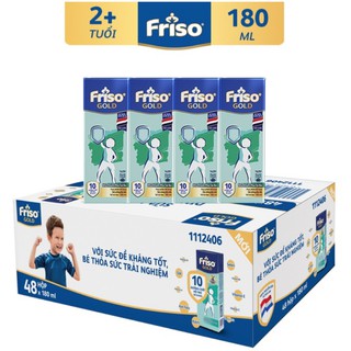 Thùng 48 hộp Sữa bột pha sẵn Friso Gold ( 180ml / hộp )