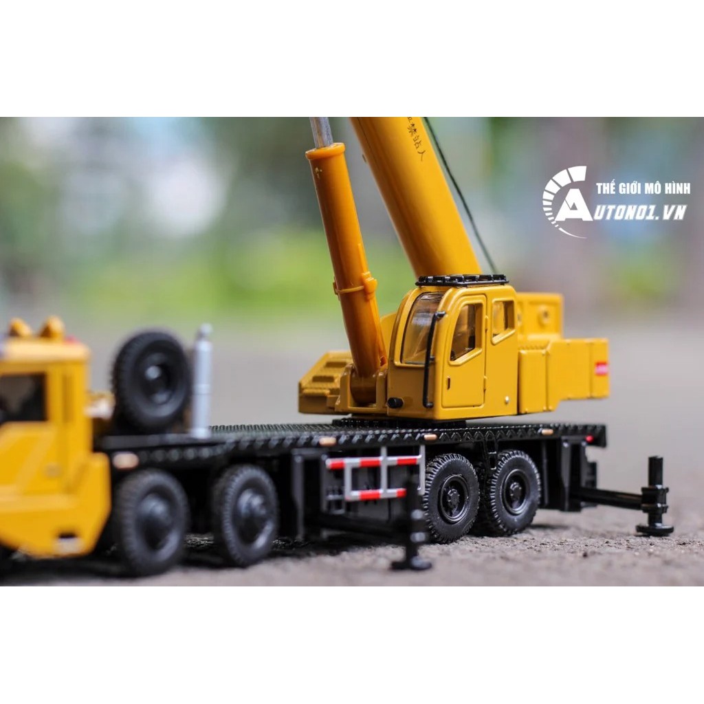 MÔ HÌNH XE TRỤC CẨU 16 BÁNH 3 TẦNG 97CM, MÓC 1:55 KAIDIWEI 5262