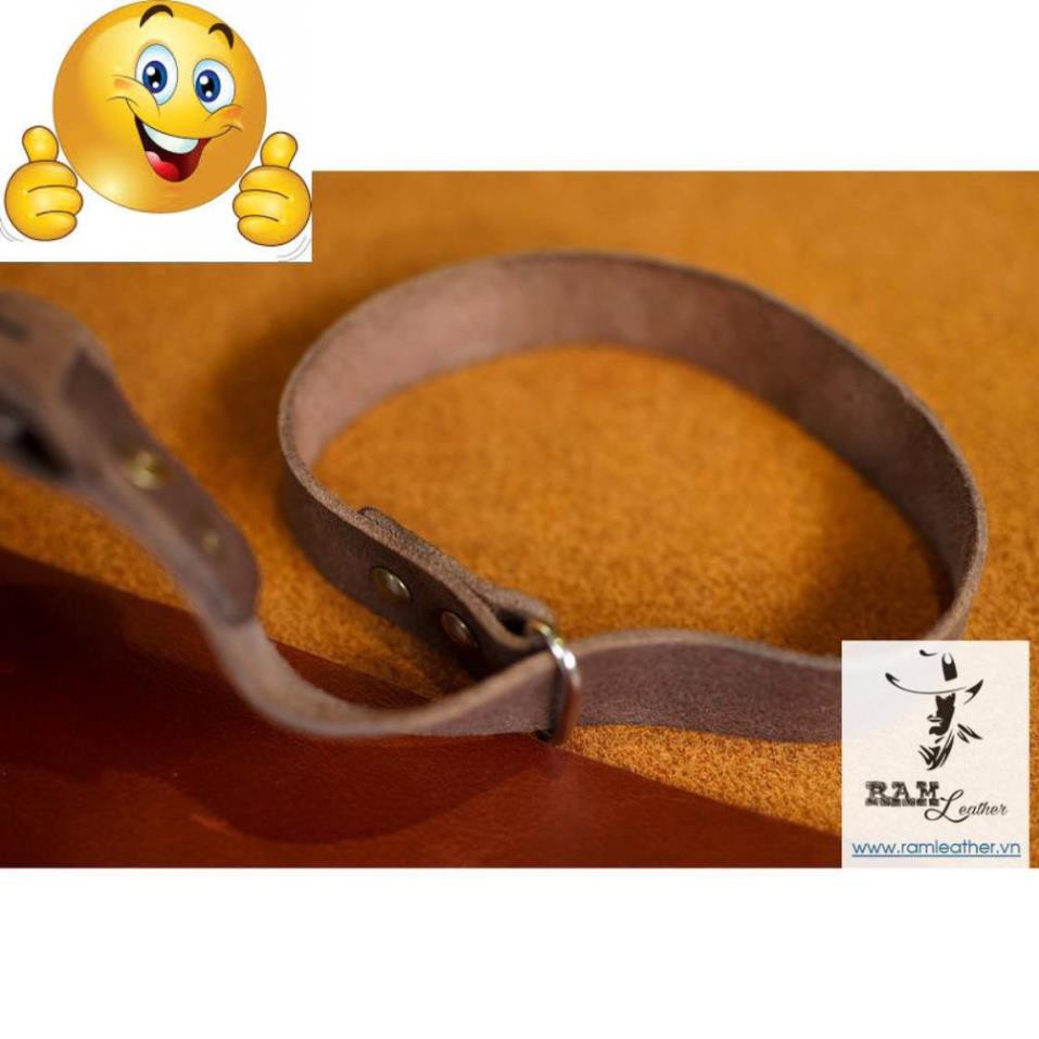 Dây máy ảnh Handstrap da bò lộn (da bò thật) cực chất – RAM Handstrap .