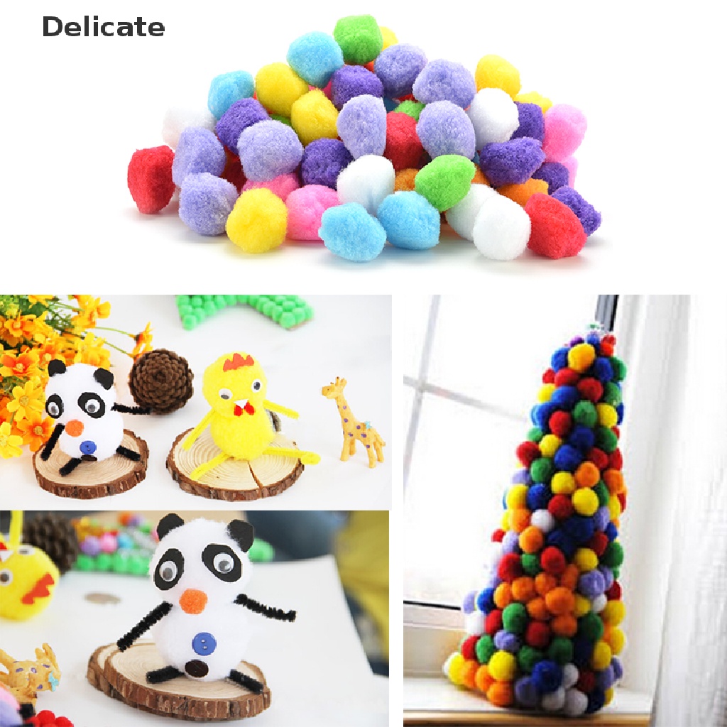 |Tinh Tế| 100 Cục Bông Mềm 10mm 20mm 30mm 40mm Làm Đồ Thủ Công