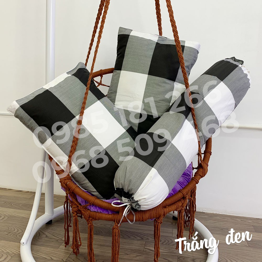 [Ảnh Thật] Trắng Đen - Bộ Drap Cotton 4 món Thắng Lợi Chính Hãng