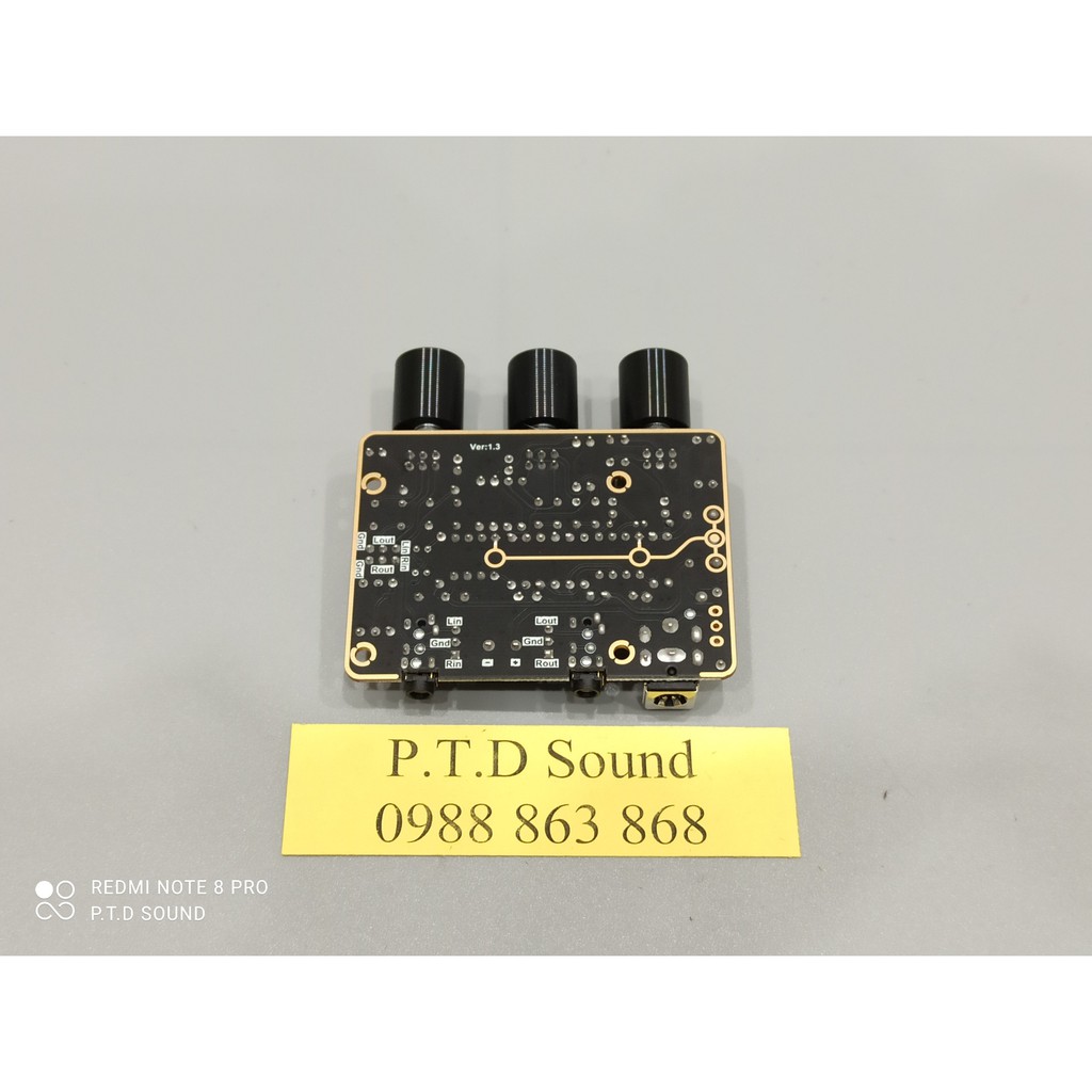 Mạch âm sắc pre amp LQSC Ne 5532 Hifi DC 9 - 12v linh kiện xịn. DIY rề siêu hay từ PTD Sound