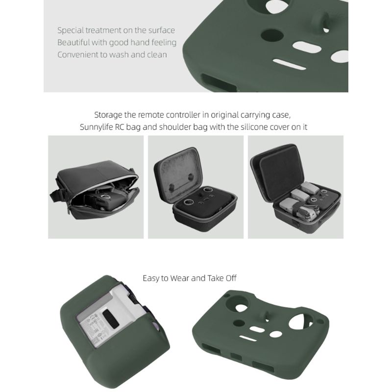 1 set vỏ bọc silicone mềm kèm dây đeo cho D-JI Mavic Air 2 Drone | BigBuy360 - bigbuy360.vn