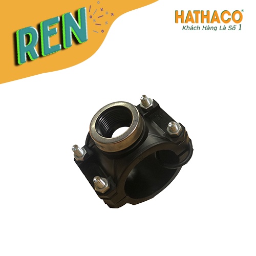 Đai Khởi Thủy 90 Hathaco Dùng Chia Nhánh Ống Hdpe Ra Ống 20 - 25 - 32 - 40 - 50 - 63 (Ren 1/2", 3/4", 1", 1.1/4, 1.1/2", 2")
