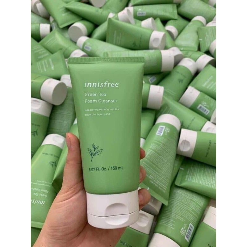 SỮA RỬA MẶT / INNISFREE / Trà Xanh Innisfree Green Tea Cleansing Foam 150ml – Mẫu Mới