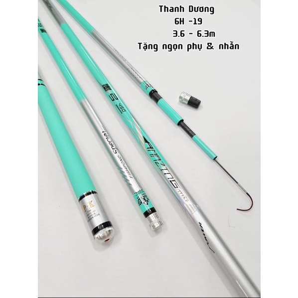 Cần câu tay Thanh Dương 6H19 săn hàng tặng nhẫn và ngọn phụ