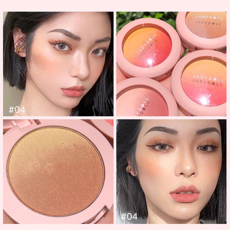 Phấn má hồng Judydoll màu gradient 4 màu sắc tùy chọn 4.3g