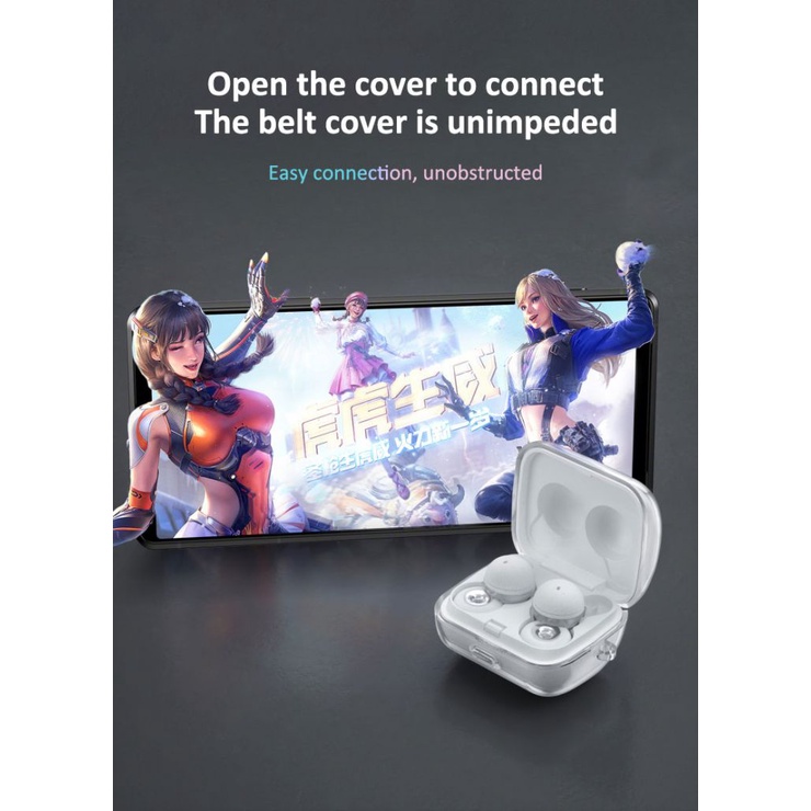 Silicone Earphone Case For Sony LinkBuds WF L900 Wireless Earphones Protective Cover Shockproof Anti-scratch Case