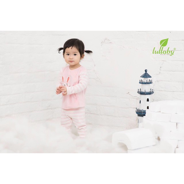 [Xả kho] Set quần dài bo ống + Áo cài lệch băng lông bé trai/gái Lullaby