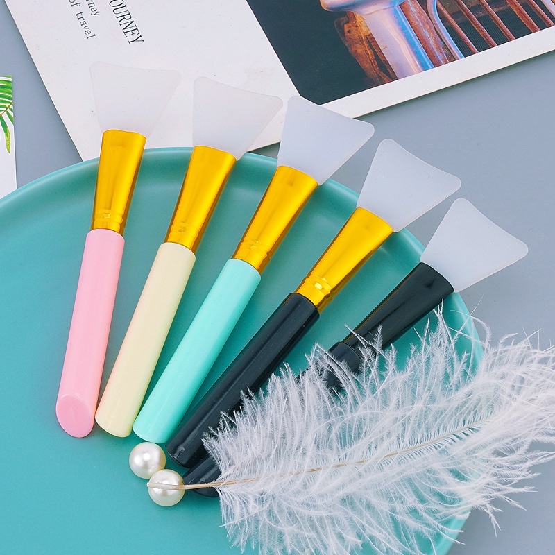 🎀Cọ quét mặt nạ với đầu bằng silicone mềm thiết kế tiện dụng cho salon
