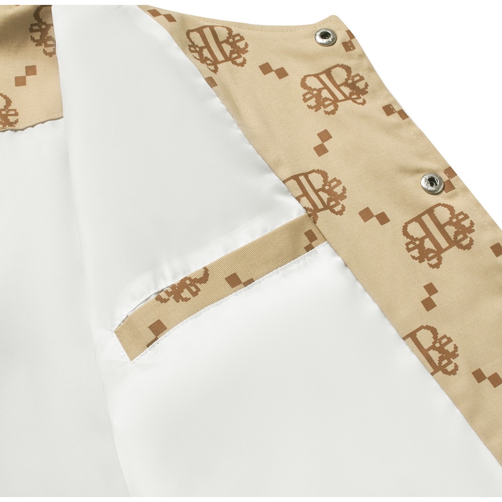 LOCAL BRAND REE - ÁO KHOÁC KHAKI DIAMOND MONOGRAM MÀU BEIGE