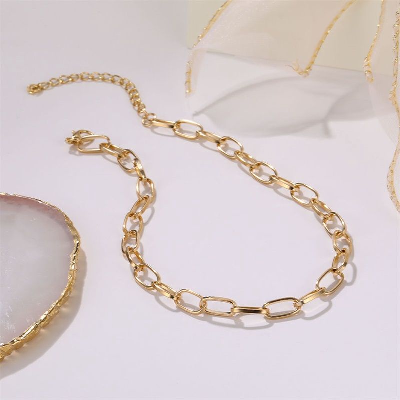 Vòng cổ chocker mắt xích basic, Dây chuyền dáng xích cơ bản cá tính dễ phối đồ