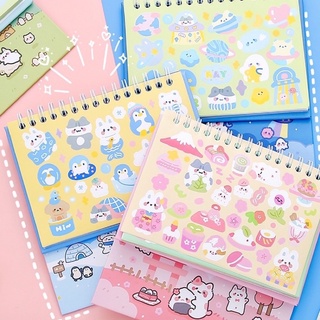 Sticker cute/Sổ sticker hình dán 27 trang dễ thương trang trí sổ planner bullet journal Hàn Quốc Tẻn Tẻn