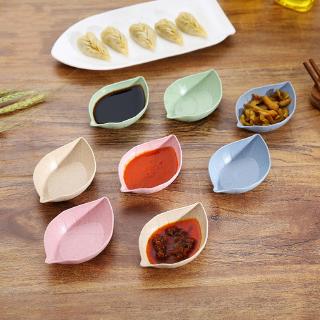 Japanese seasoning dish Small saucer of wheat straw leaves Kitchen sauce vinegar seasoning dish seasoning dish with dishes snack plate