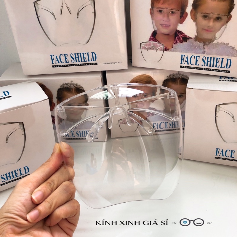 Mắt kính trẻ em FACE SHIELD BABY ôm hết mặt em bé.